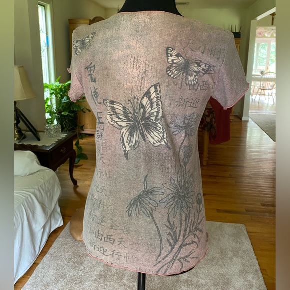 apt. 9 Y2K Butterfly Print Graphic Tee - Picture 6 of 9